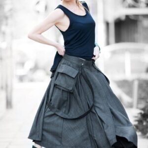 Asymmetrical Long Skirt ZEFIRA