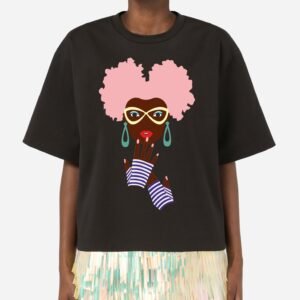 Minimalist Painted African Girl T-Shirt