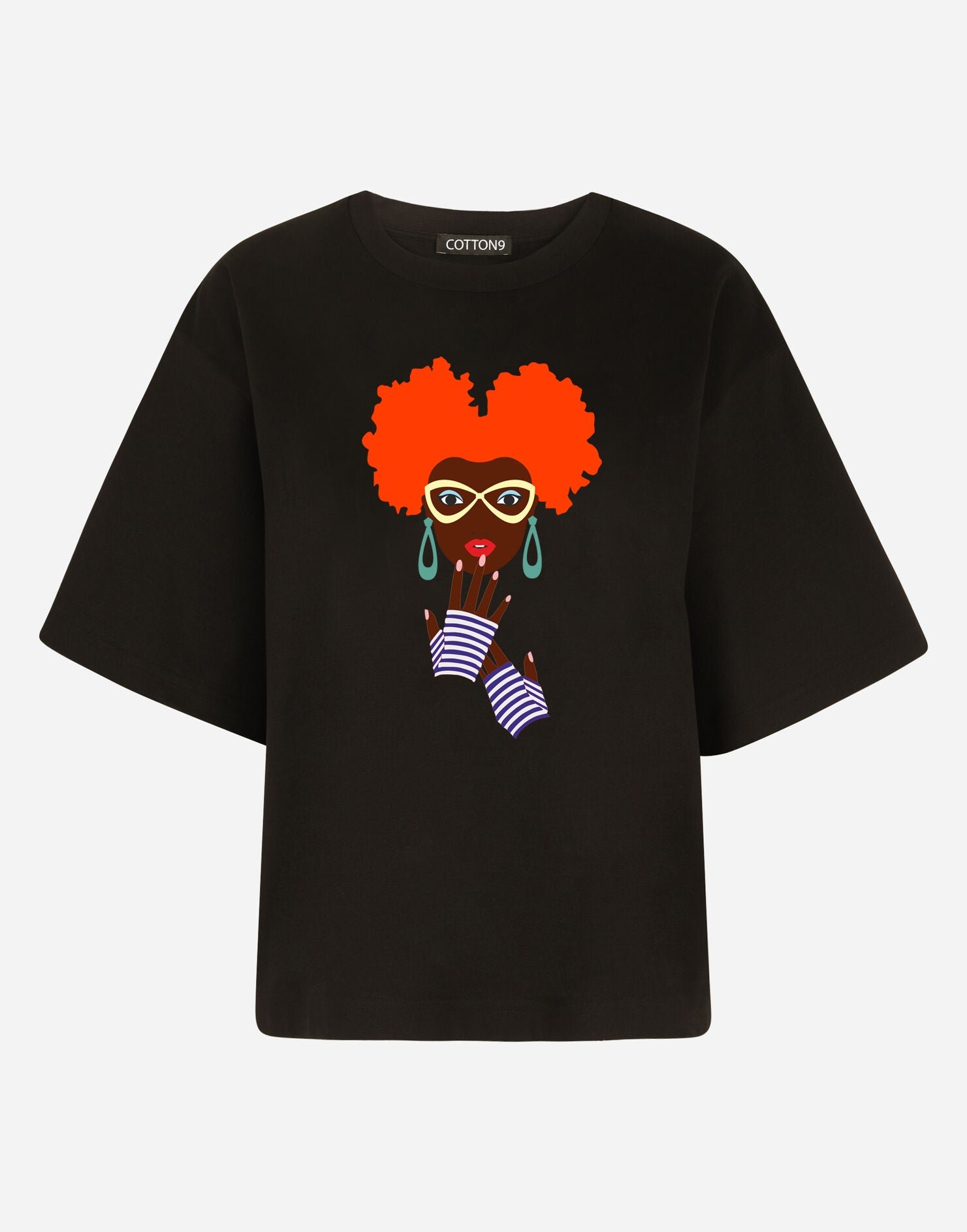Minimalist Painted African Girl T-Shirt Minimalist Painted African Girl T-Shirt