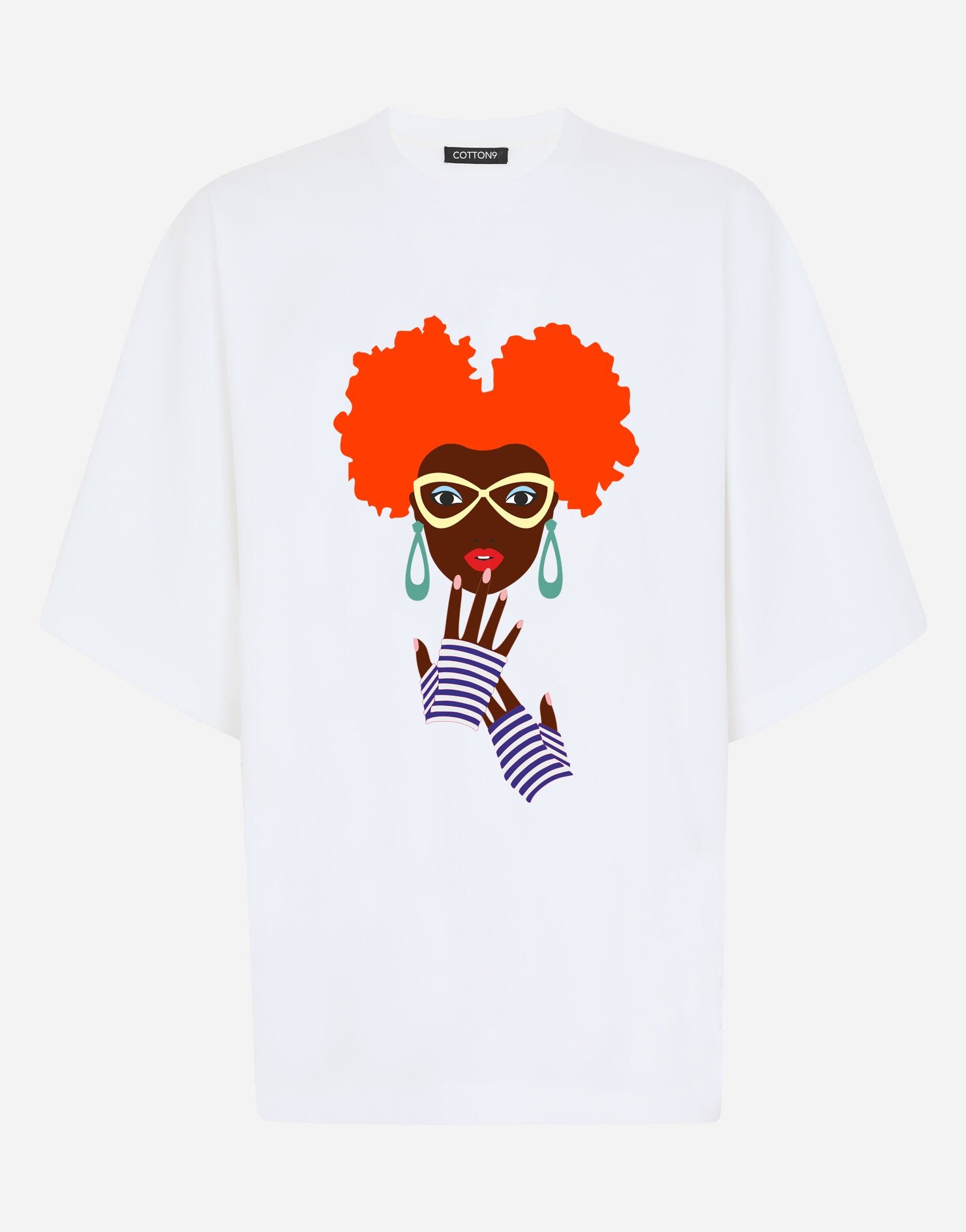 Minimalist Painted African Girl T-Shirt Minimalist Painted African Girl T-Shirt