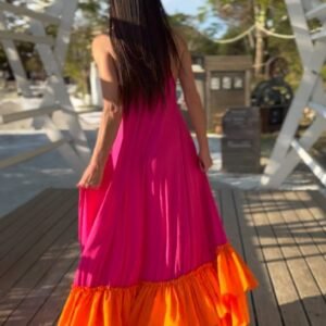 Flounces maxi Dress CARMEN
