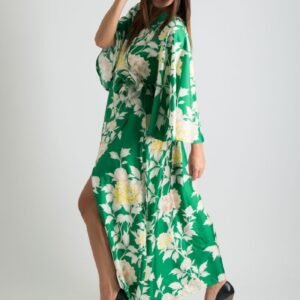 Green Summer Wrap Dress ASTRID