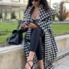 Houndstooth Winter Coat OFELIA