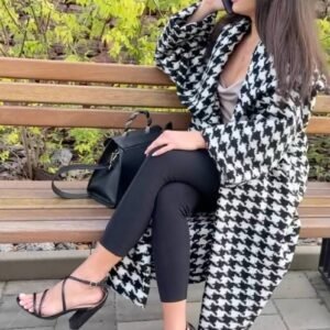 Houndstooth Winter Coat OFELIA
