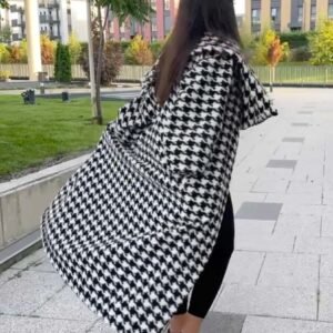 Houndstooth Winter Coat OFELIA
