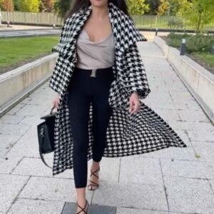 Houndstooth Winter Coat OFELIA