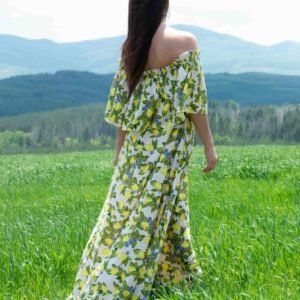 Linen Loose Off Shoulders Dress TARA