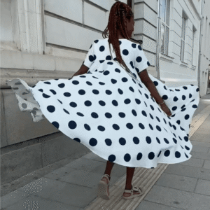 Polka Dots Summer Dress KOSARA