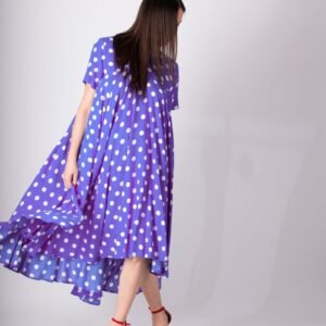 Purple Polka Dots Dress KOSARA