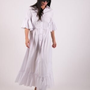 White Cotton Dress VENERA