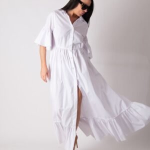 White Cotton Dress VENERA