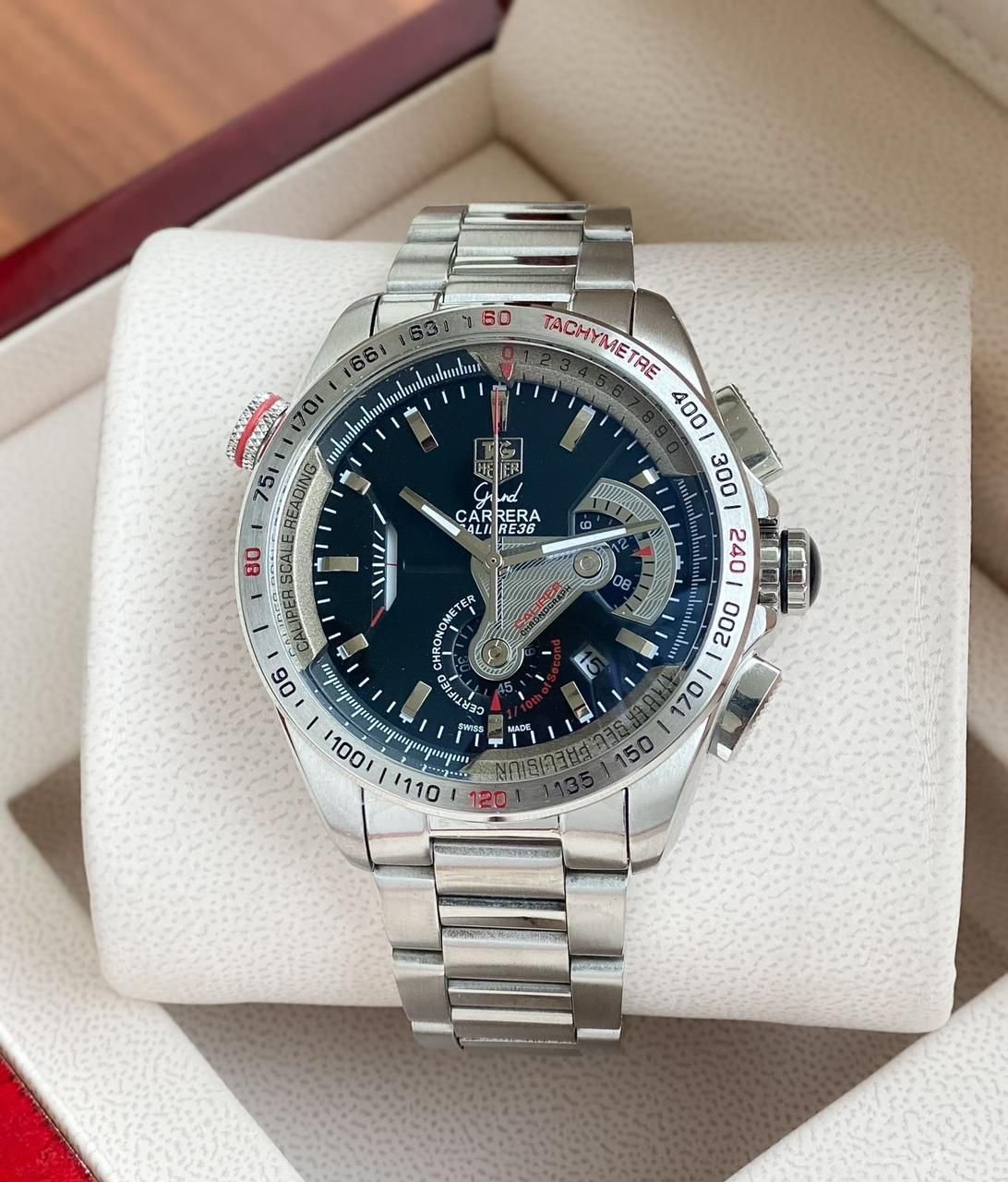 TG HR CARRERA CALIBRE 36 [BLACK / SILVER] 0609025