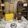 MICHAEL KORS CYNTHIA SIGNATURE LOGO SATCHEL PREMIUM BAG 🤎✅