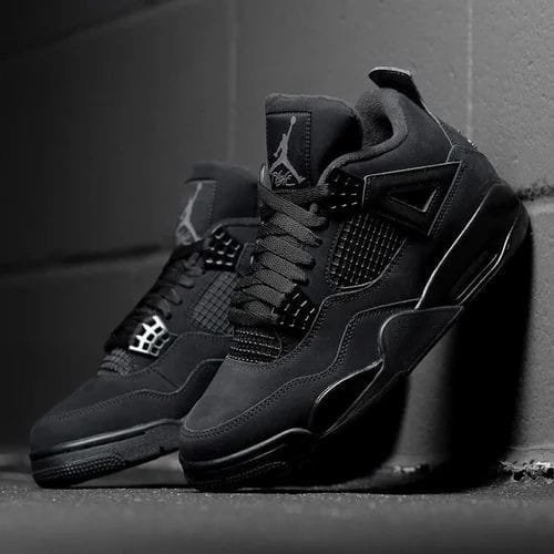 NK AIR JORDA_N RETRO 4 BLACK CAT [BLACK] 1209025