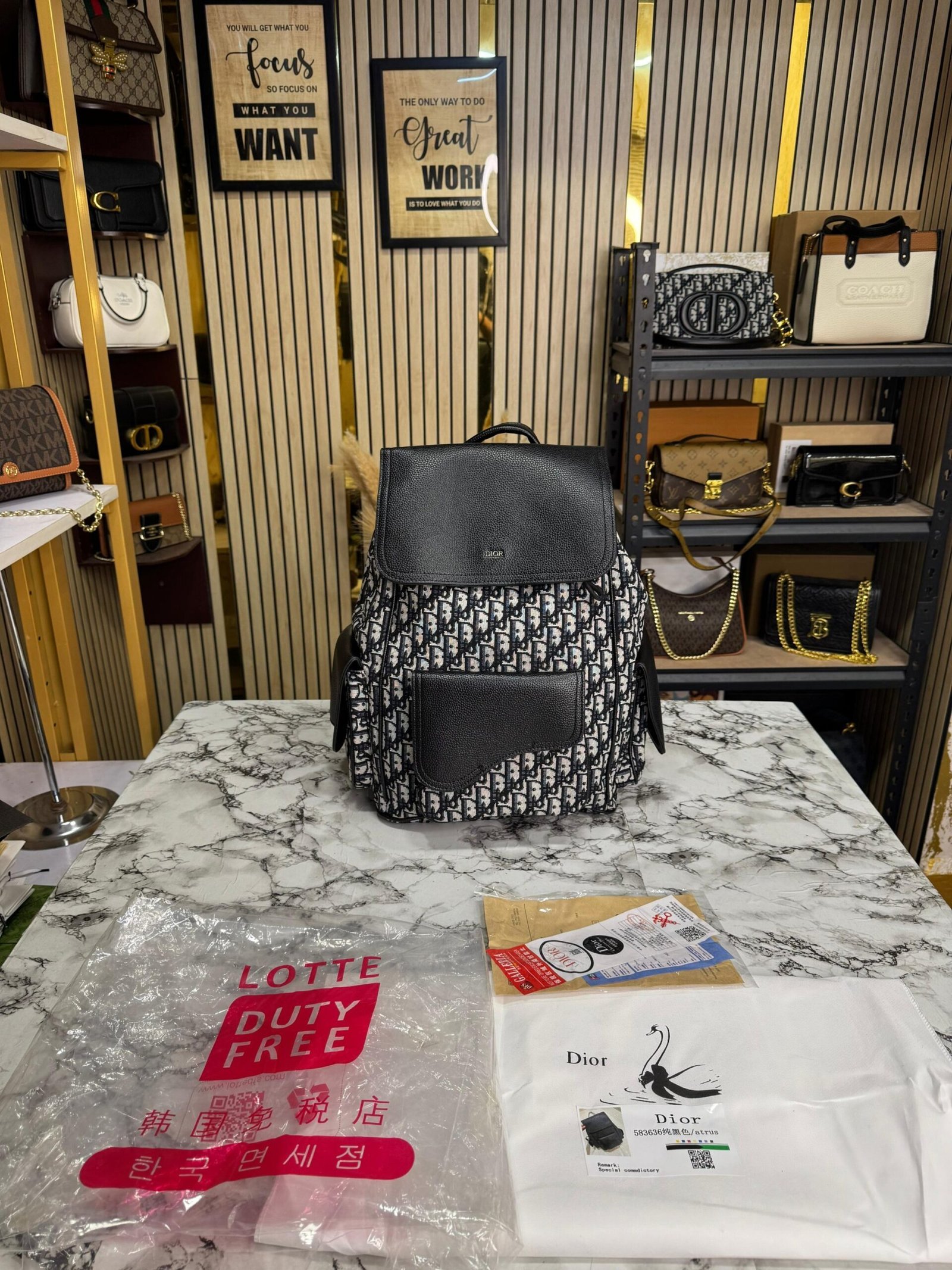 CHRISTIAN DIOR PREMIUM SADDLE BAGPACK β
π€©