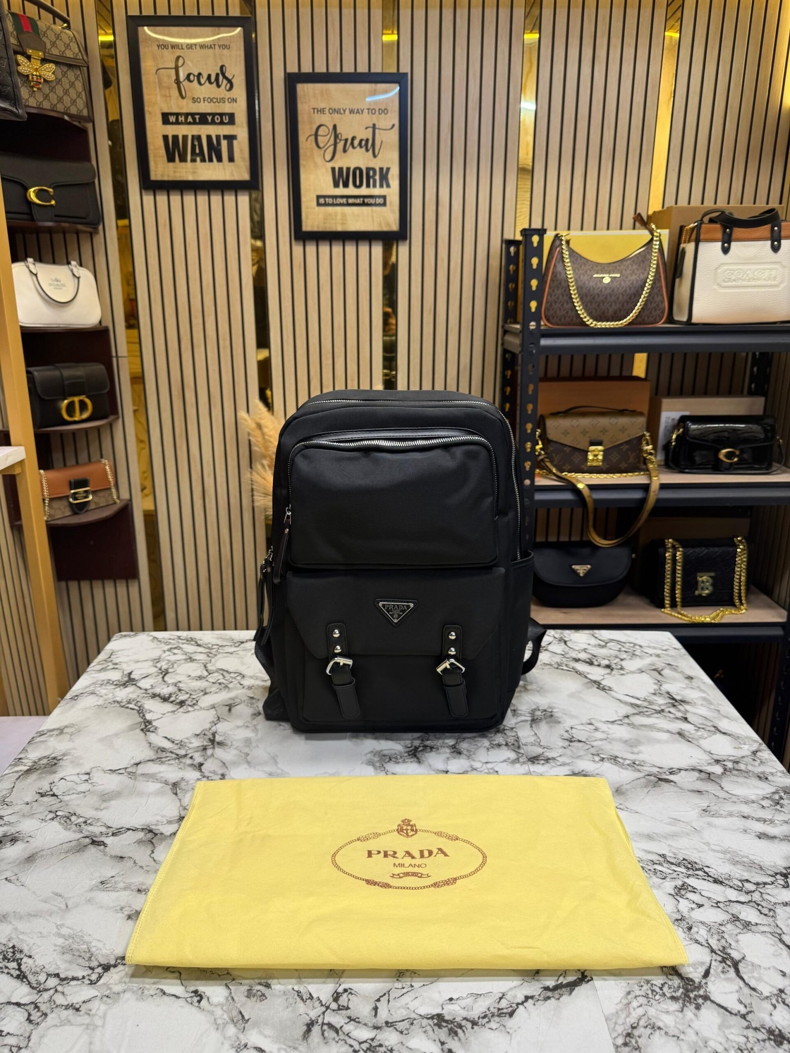 PRADA RE-NYLON PREMIUM UNISEX BAGPACK