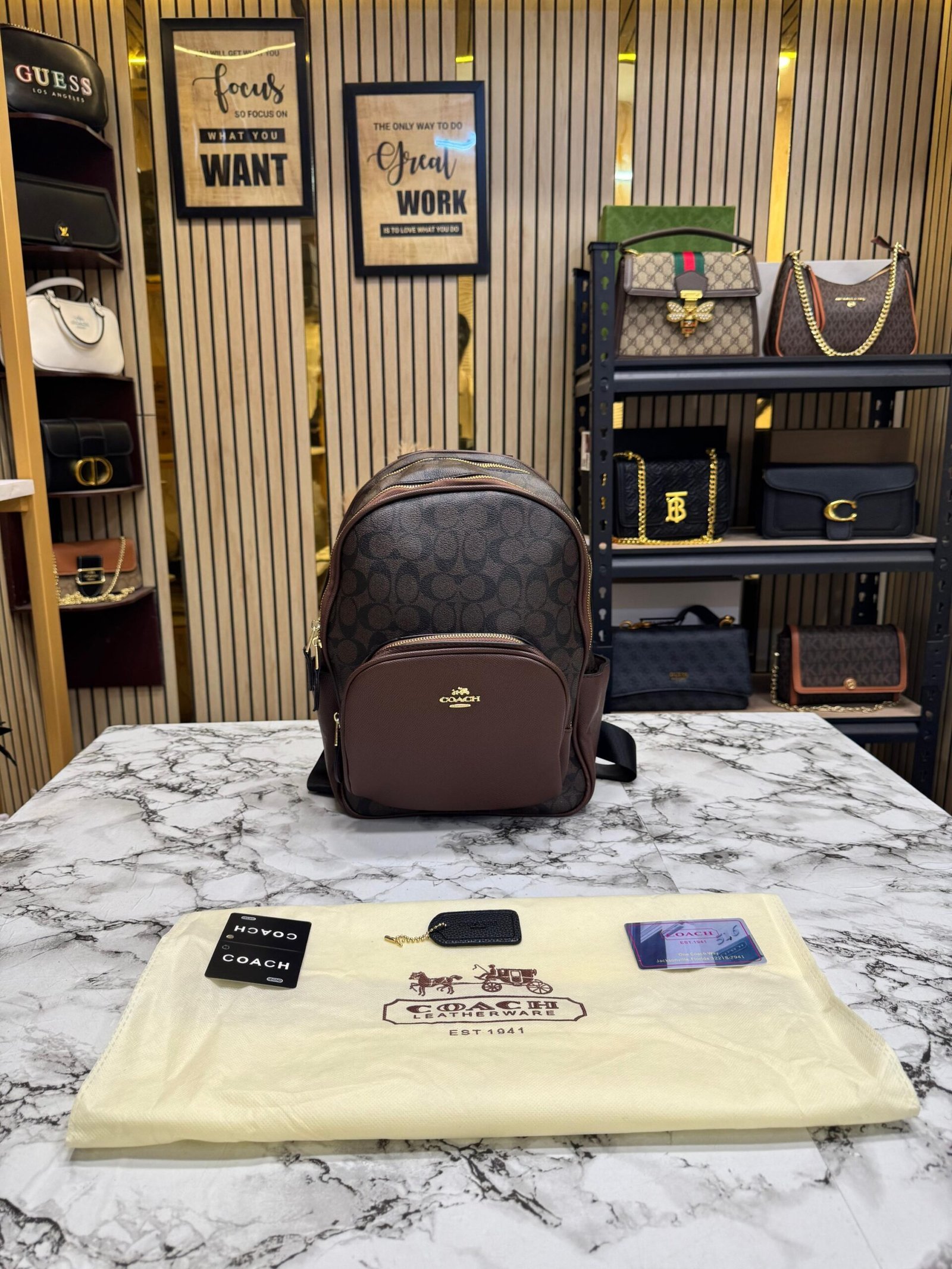 COACH COURT BAG PACK WITH DUST BAG PACKING