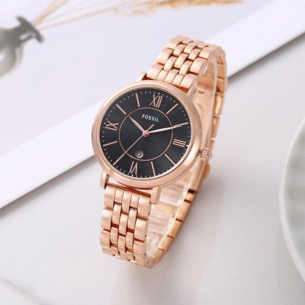 Jacqueline Three-Hand Stainless Steel Watch For Women