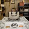 MICHAEL KORS MIRELLA TOTE BEIGE BLACK WITH ORIGNAL DUST BAG AND CARRY BAG