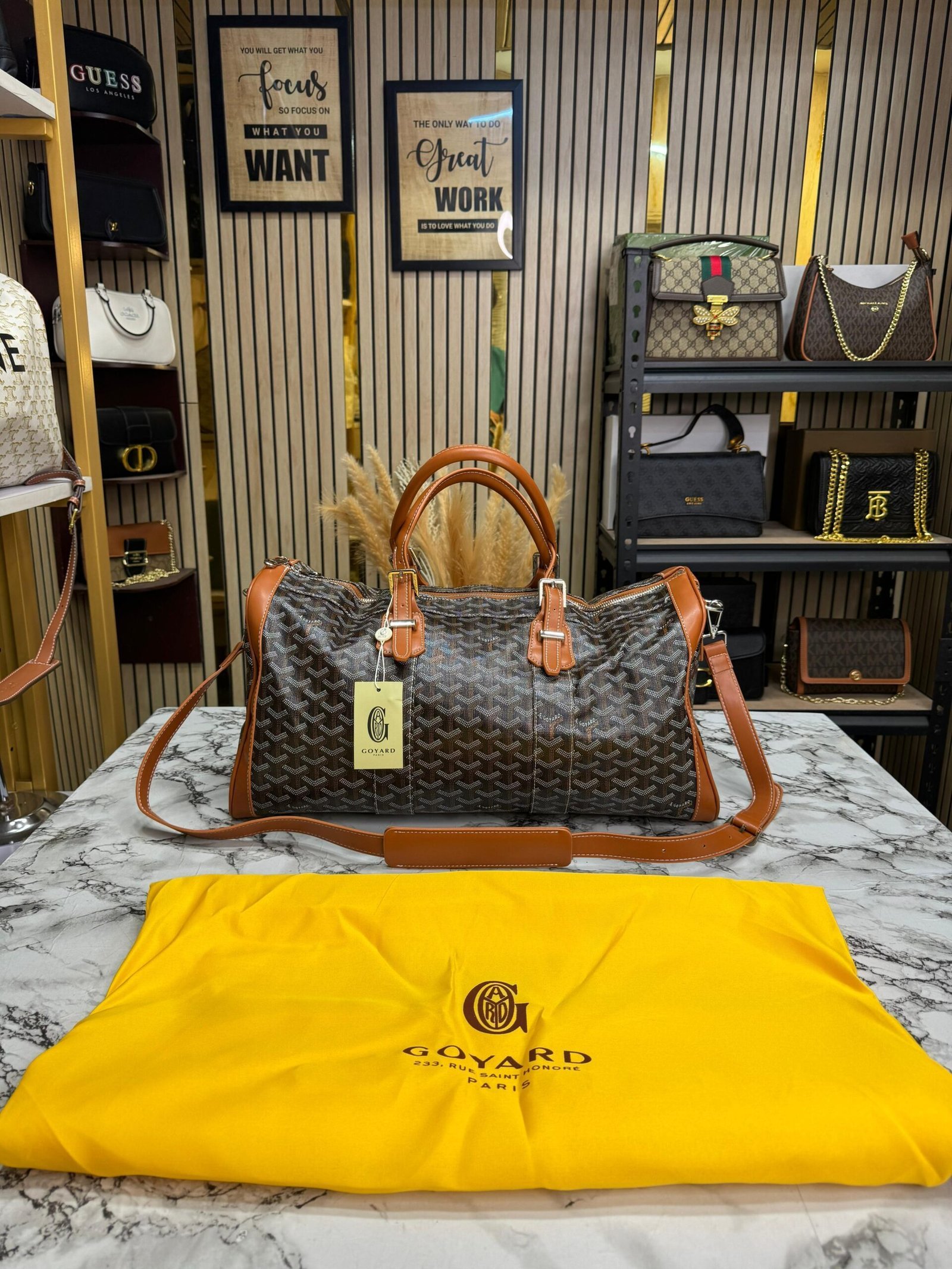 GOYARD DUFFLE BROWN