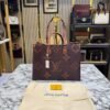 LOUIS VUITTON ON THE GO WITH ORIGNAL DUST BAG AND CARRY BAG PREMIUM QUALITY  ( BROWN MONO )