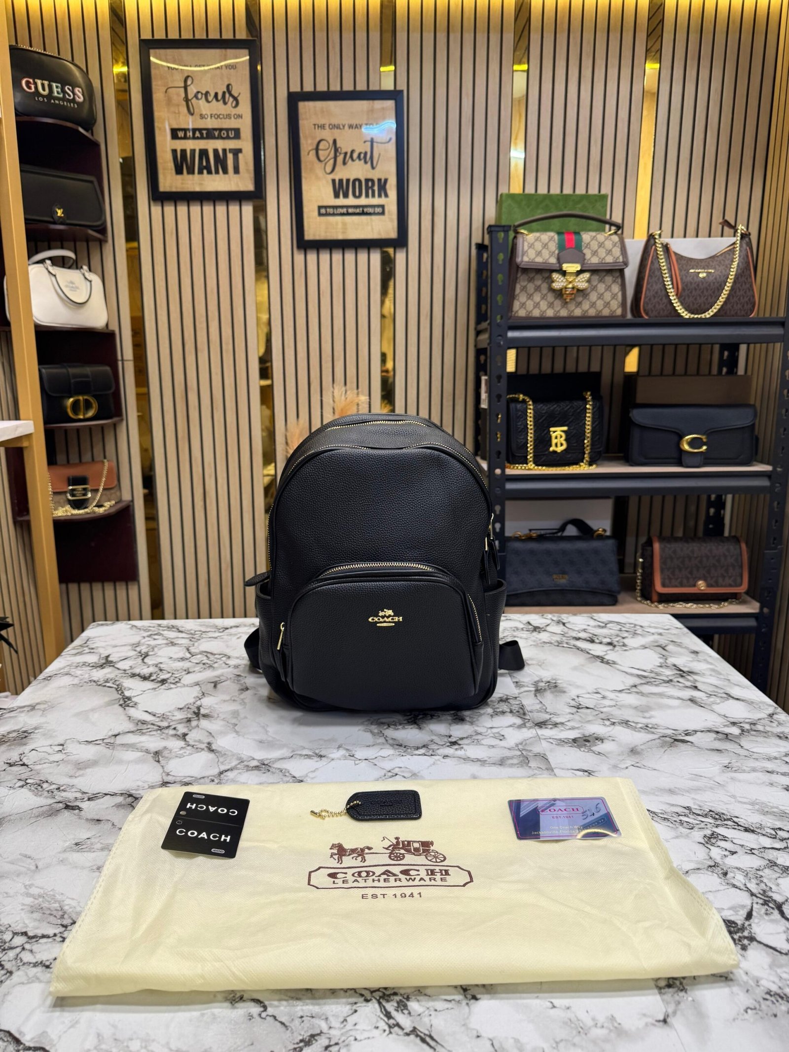 COACH COURT BAG PACK WITH DUST BAG PACKING