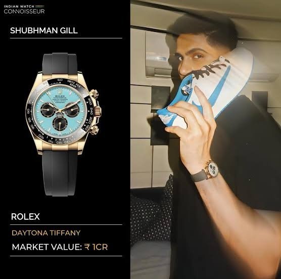 Rolex Daytona Tiffany Dial β (SHUBHMAN GILL)